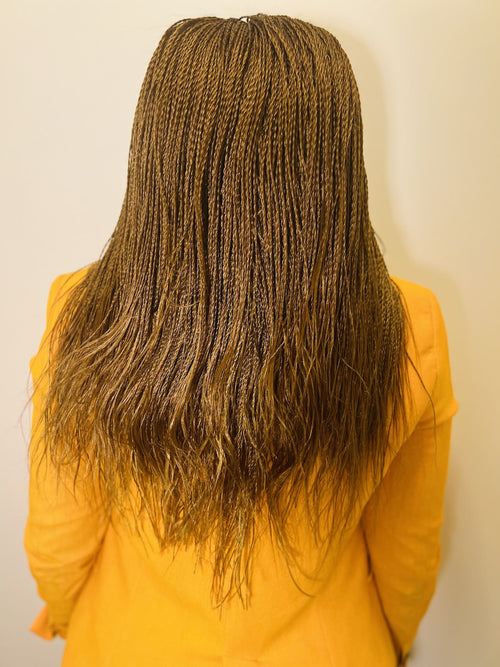 KENYA: Cornrow Senegalese Twist Natural Hair Wig for Women in Blonde