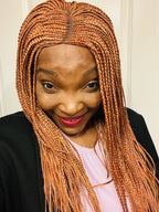 MAYA: Cornrow Braided Wig for Women in Multi Gold
