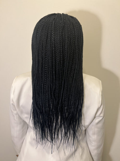 HONORA: Cornrow Braided Wig for Women in Black