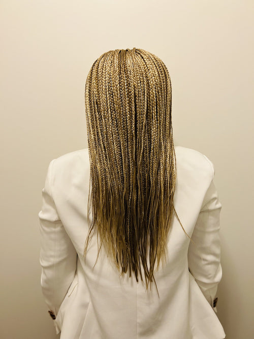 MAYA: Cornrow Braided Wig for Women in Gold
